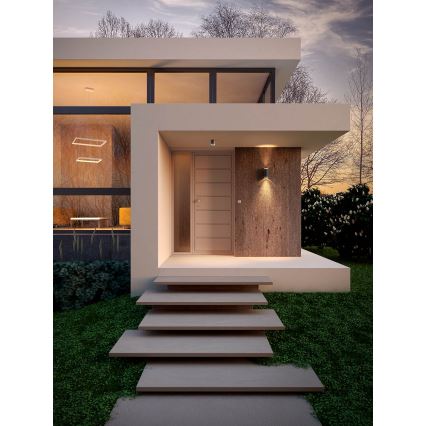 Redo 90518 - Outdoor wall light CARGO 2xGU10/28W/230V IP54 anthracite