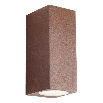 Redo 90531 - LED Outdoor wall light BRIO LED/10W/230V 3000K IP54 brown
