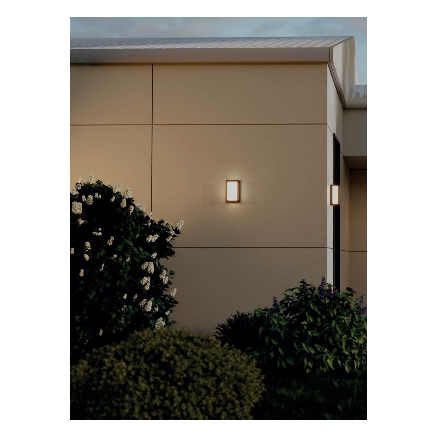 Redo 90534 - LED Outdoor wall light QUADRIS LED/12W/230V IP54 brown