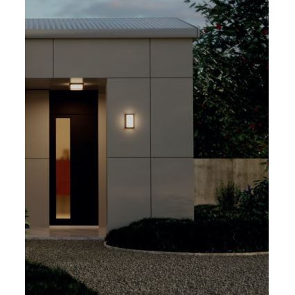 Redo 90534 - LED Outdoor wall light QUADRIS LED/12W/230V IP54 brown