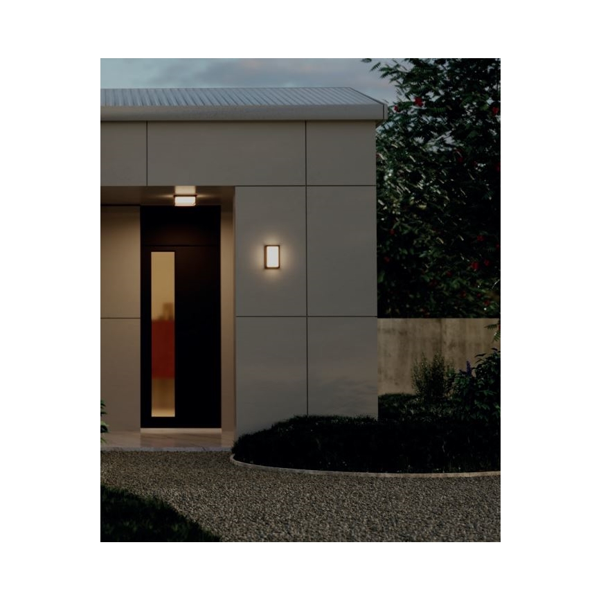 Redo 90534 - LED Outdoor wall light QUADRIS LED/12W/230V IP54 brown