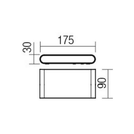 Redo 9054 - LED Outdoor wall light POCKET LED/6W/230V IP54