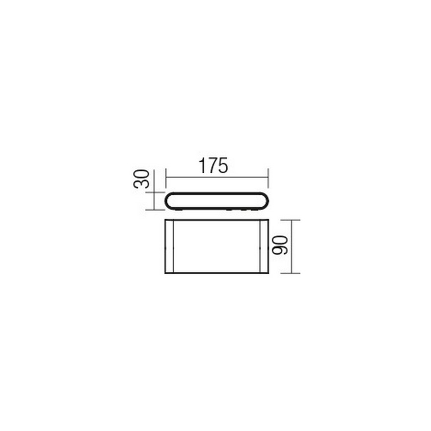Redo 9054 - LED Outdoor wall light POCKET LED/6W/230V IP54