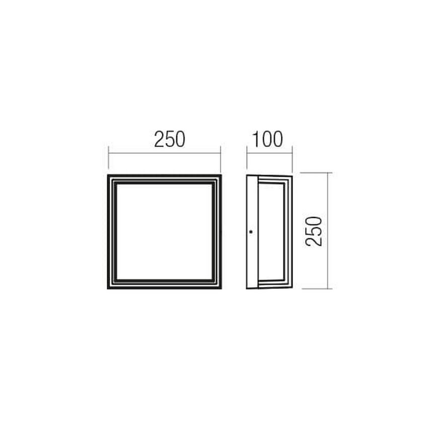 Redo 90565 - LED Outdoor wall light QUADRIS LED/20W/230V IP54 anthracite