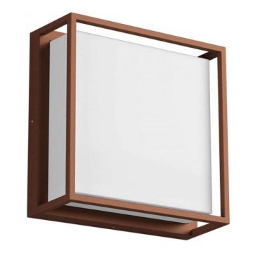 Redo 90566 - LED Outdoor wall light QUADRIS LED/20W/230V IP54 brown