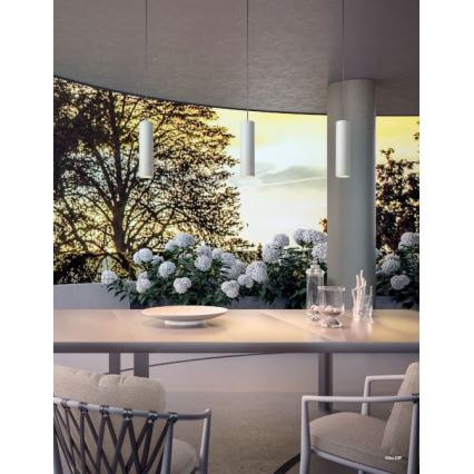 Redo 90570 - LED Outdoor pendant light KLOU LED/9W/230V IP54 white