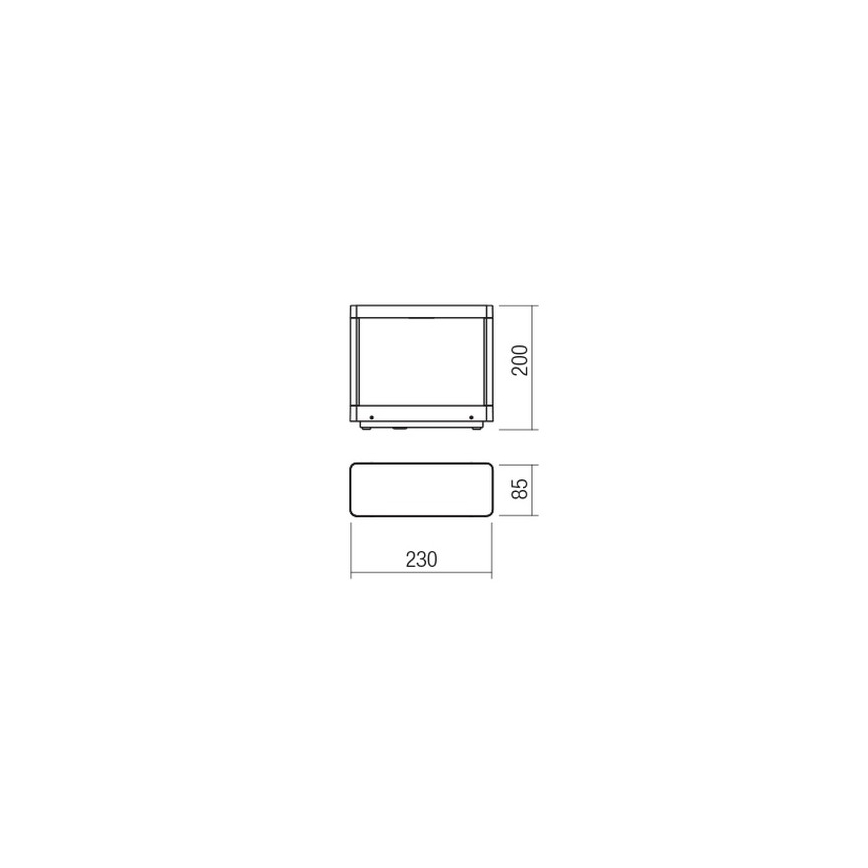 Redo 90580 - WAKE LED Outdoor Lamp LED/8W/230V 3000K 20 cm IP65 Anthracite