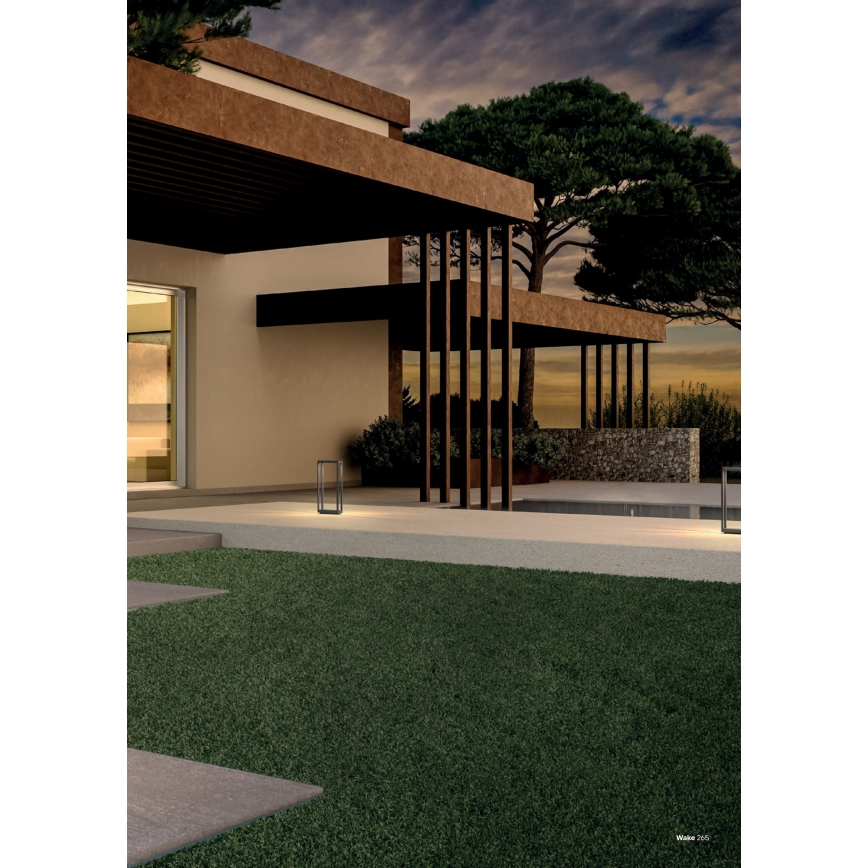 Redo 90582 - WAKE LED Outdoor Lamp, 8W/230V, 3000K, 75 cm, IP65, Anthracite