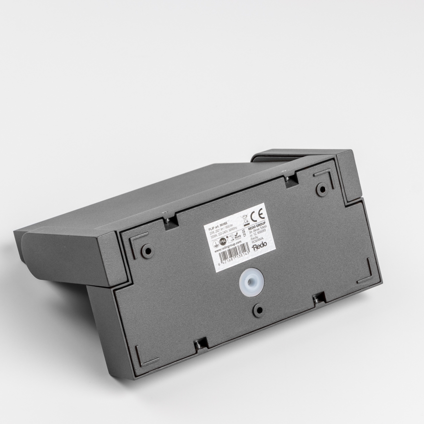 Redo 90587 - FLIP LED Outdoor Wall Light with Sensor LED/20W/230V 3000K CRI 90 IP54 Anthracite