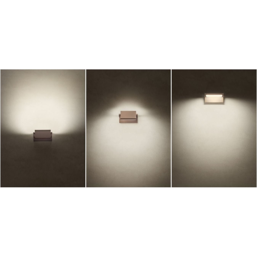 Redo 90588 - LED Outdoor Wall Light with Sensor FLIP LED/20W/230V 3000K CRI 90 IP54 Brown