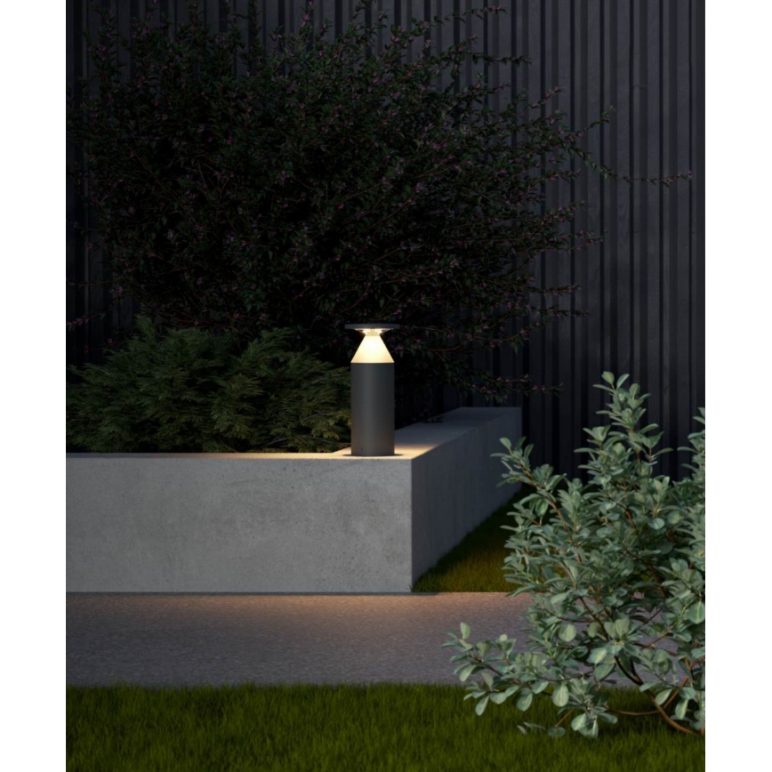 Redo 90589 - BIRO LED Outdoor Light, 12W, 230V, 3000K, 30 cm, CRI 90, IP65, Anthracite
