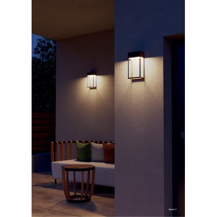 Redo 90604 - STAND LED Outdoor Wall Light, 20W / 230V, 3000K, CRI 90, IP65, Brown