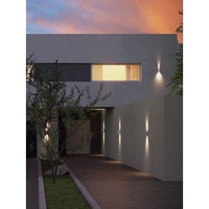 Redo 90635 - LED Outdoor wall light SONNY 2xLED/5W/230V 2200/3000/4000K IP54 white