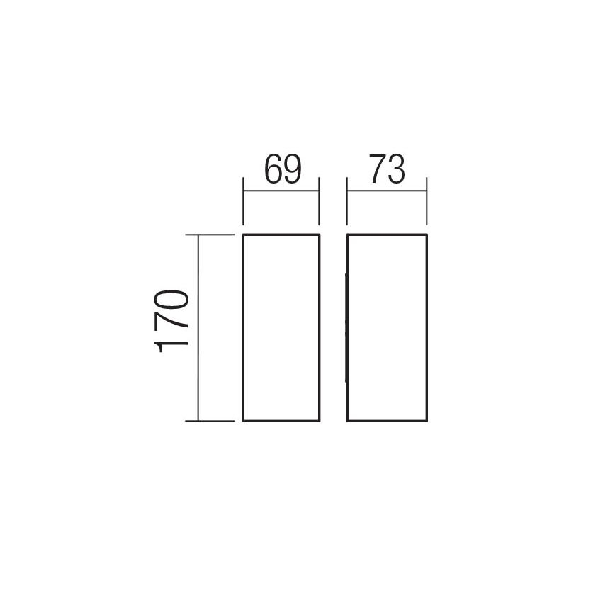 Redo 90635 - LED Outdoor wall light SONNY 2xLED/5W/230V 2200/3000/4000K IP54 white
