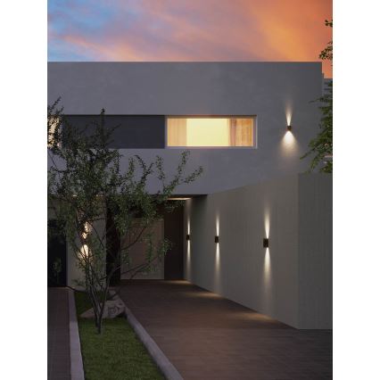 Redo 90637 - LED Outdoor wall light SONNY 2xLED/5W/230V 2200/3000/4000K IP54 brown