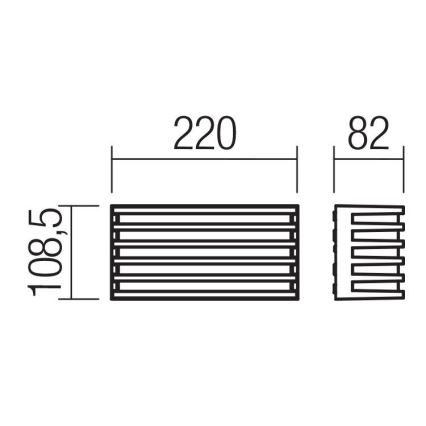 Redo 90638 - LED Outdoor wall light BLAZE LED/12W/230V 3000K IP54 anthracite