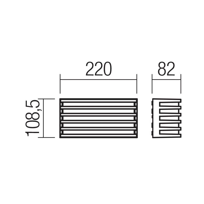 Redo 90638 - LED Outdoor wall light BLAZE LED/12W/230V 3000K IP54 anthracite