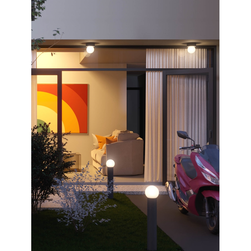 Redo 90642 - Outdoor lamp BULK 1xE27/28W/230V 50 cm IP44 anthracite