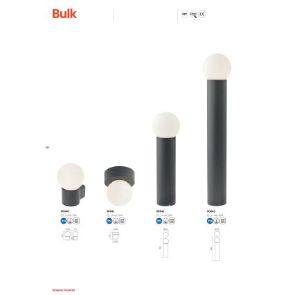 Redo 90643 - Outdoor lamp BULK 1xE27/28W/230V 80 cm IP44 anthracite