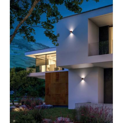 Redo 9065 - BETA LED Outdoor Wall Light 2xLED/6W/230V 3000K IP54 Anthracite