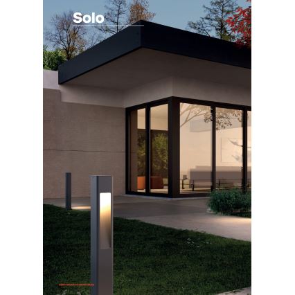 Redo 90672 - Outdoor lamp SOLO 1xGU10/35W/230V 70 cm IP65 anthracite