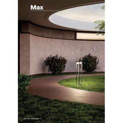 Redo 90676 - MAX LED Outdoor Lamp, 15W, 230V, 2700K, 80 cm, IP65, Anthracite