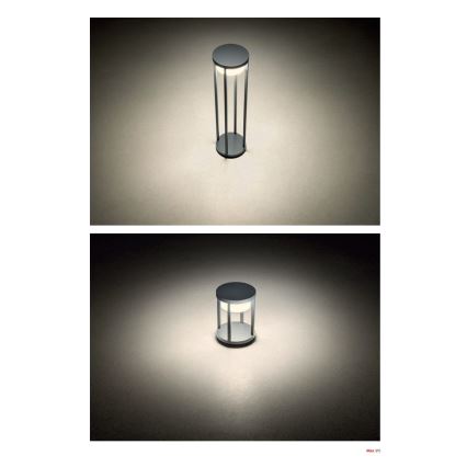 Redo 90677 - LED Outdoor Lamp MAX LED/15W/230V 3000K 80 cm IP65 Anthracite