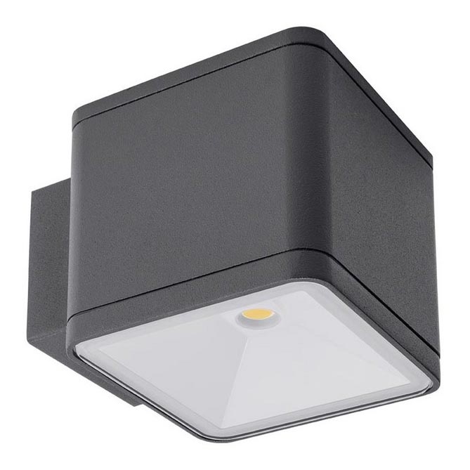 Redo 9069 - BETA LED Outdoor Wall Light, 6W, 230V, 3000K, IP54, Anthracite