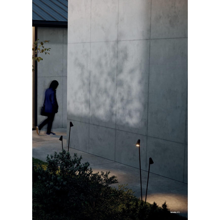 Redo 90712 - LED Outdoor Lamp NIVALIS 2xLED/6.9W/230V 3000K 110 cm IP65 brown