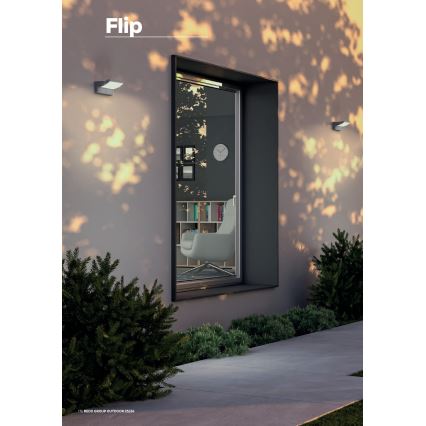 Redo 90715 - FLIP LED outdoor wall light/40W/230V 3000/4000/5000K CRI 90 IP54 anthracite