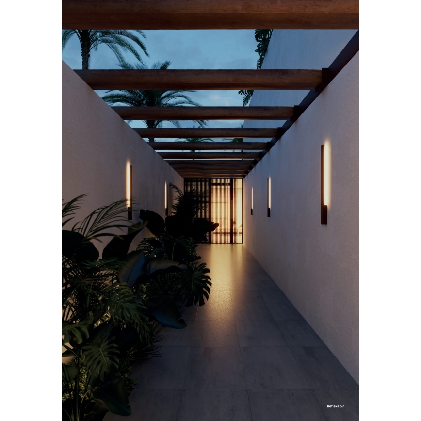 Redo 90870 - LED Outdoor Wall Luminaire REFLEXA LED/6W/230V 3000K CRI 90 IP54 Anthracite