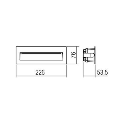 Redo 9092 - LED Outdoor staircase lighting IGOR LED/6W/230V 3000K IP54 anthracite