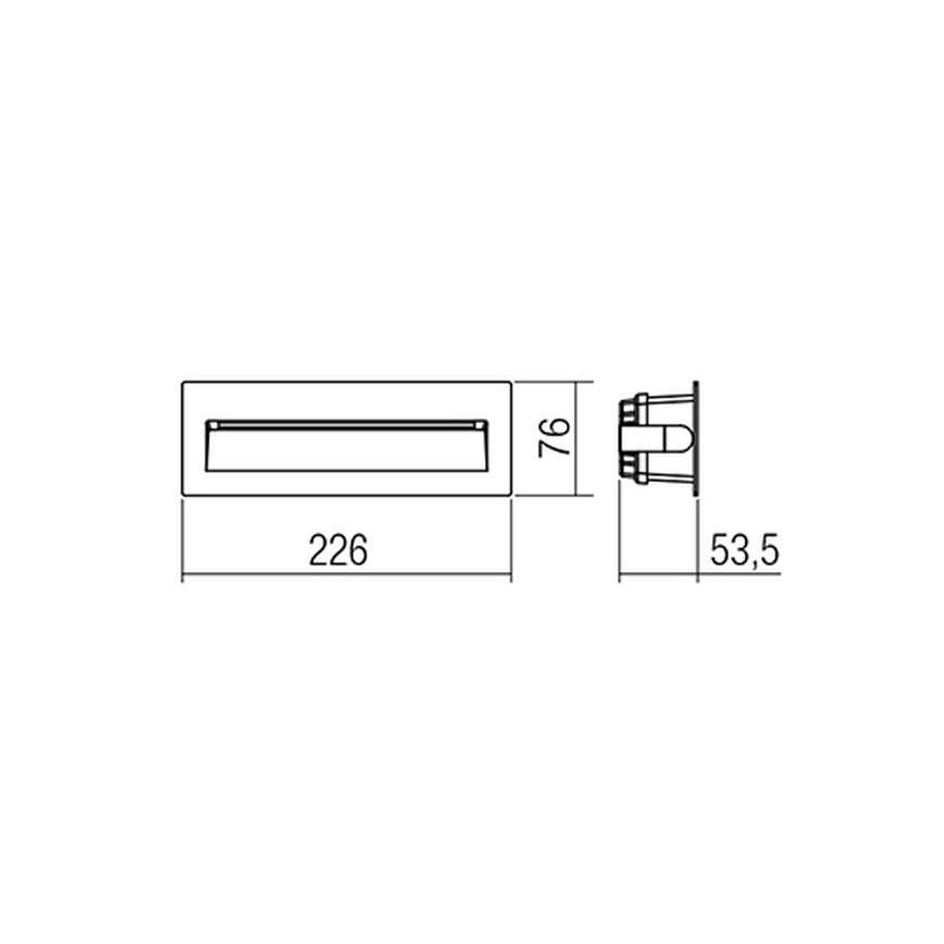 Redo 9092 - LED Outdoor staircase lighting IGOR LED/6W/230V 3000K IP54 anthracite