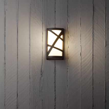 Redo 9097 - VORTEX Outdoor Wall Light 1xE27/42W/230V IP44 Brown