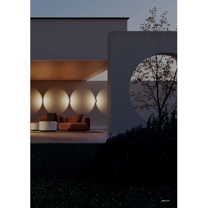 Redo 91063 - ONIRO LED Outdoor Wall Light 8W/230V 3000K CRI 90 IP65 Brown