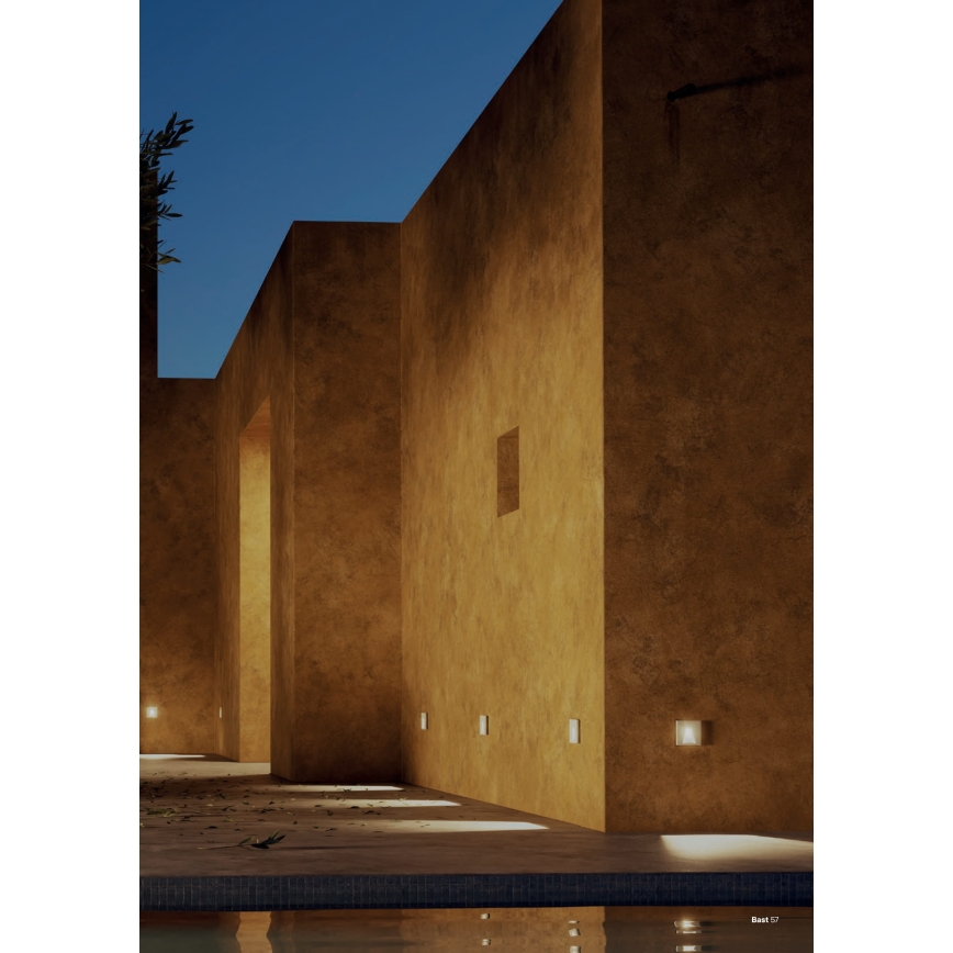 Redo 91195 - BAST LED Outdoor Orientation Luminaire LED/2.5W/230V 3000K CRI 90 IP65 grey