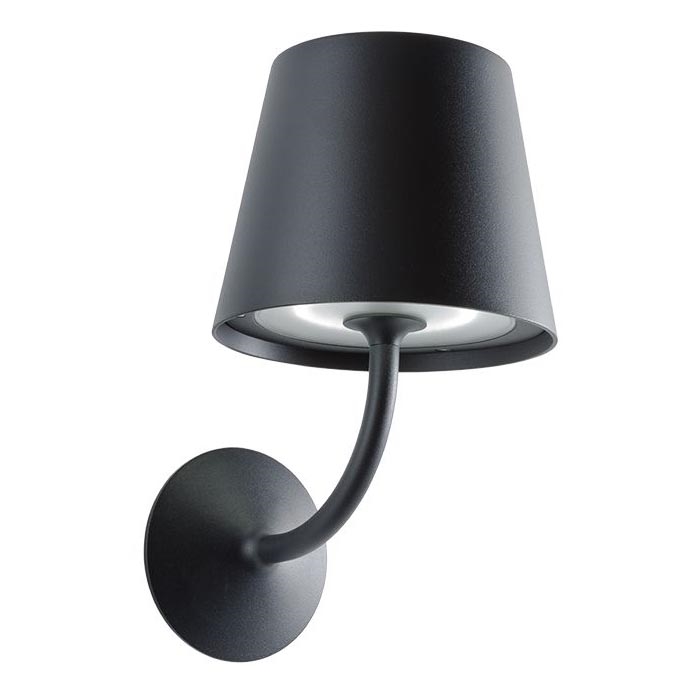 Redo 9125 - LED Outdoor wall lamp GIORGIO LED/7W/230V IP65 black