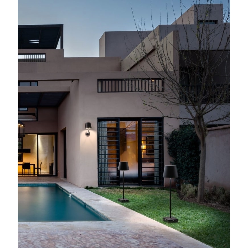 Redo 9125 - LED Outdoor wall lamp GIORGIO LED/7W/230V IP65 black