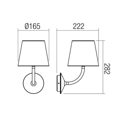 Redo 9125 - LED Outdoor wall lamp GIORGIO LED/7W/230V IP65 black