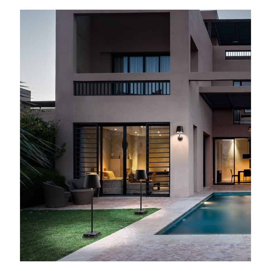 Redo 9127 - LED Outdoor lamp GIORGIO LED/7W/230V IP65 black