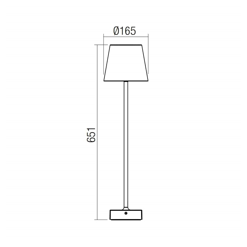 Redo 9127 - LED Outdoor lamp GIORGIO LED/7W/230V IP65 black