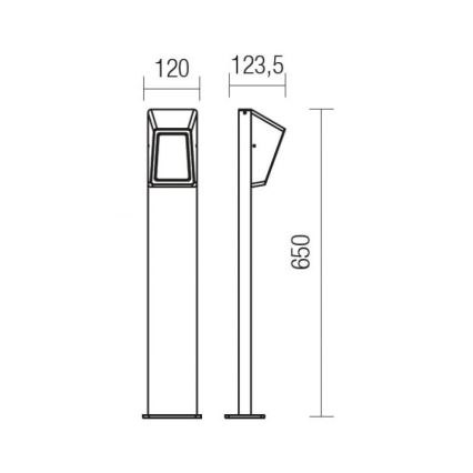 Redo 9168 - LED Outdoor lamp ARGES LED/3W/230V IP54 brown