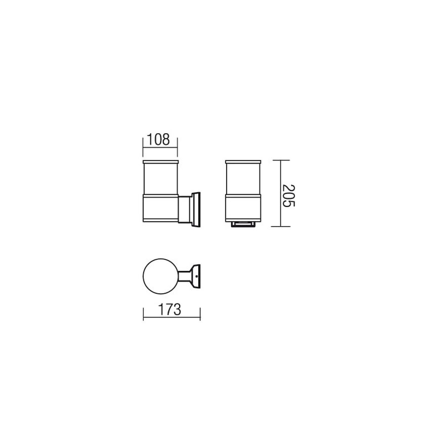 Redo 9326 - Wall light EXTER 1xE27/42W/230V IP54