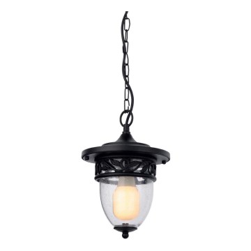 Redo 9399 - Outdoor chandelier on a chain BASEL 1xE27/42W/230V IP44 black