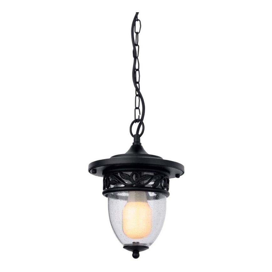 Redo 9399 - Outdoor chandelier on a chain BASEL 1xE27/42W/230V IP44 black