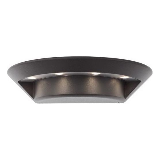 Redo 9407 - LED Outdoor wall light PLATE 4xLED/3W/230V 4100K IP54 anthracite