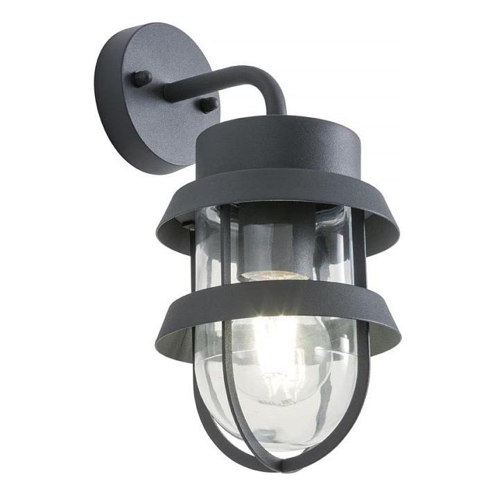 Redo 9498 - Outdoor wall lamp CLAUT 1xE27/42W/230V IP44 anthracite