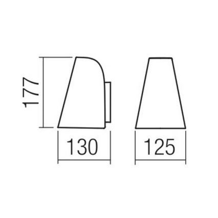 Redo 9529 - Wall light ALVAR 1xGU10/35W/230V IP44