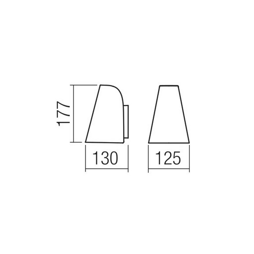 Redo 9529 - Wall light ALVAR 1xGU10/35W/230V IP44