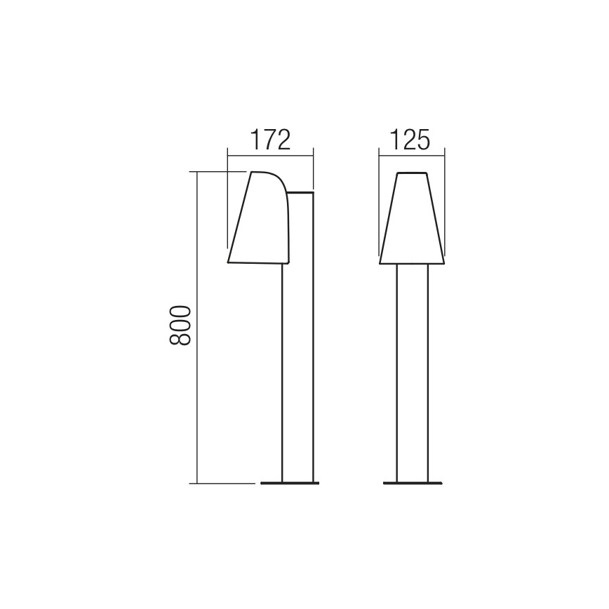 Redo 9532 - Outdoor lamp ALVAR 1xGU10/35W/230V IP44